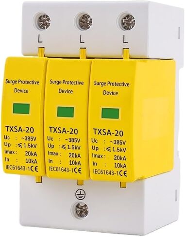 Voltage Surge Arrester Device SPD 3P Surge Protector Low Voltage AC Distribution Household Lightning Protection Device Arrester Module 20KA 40KA 60KA(275V,10-20KA) in Saudi Arabia