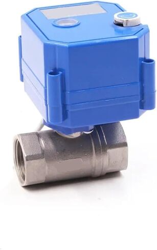 1PCS DN8-DN25 Ball Valve Stainless Steel 2-Way 2/3-wire Actuator with Manual Switch AC220V(1",AC220V_CR04) in Kuwait
