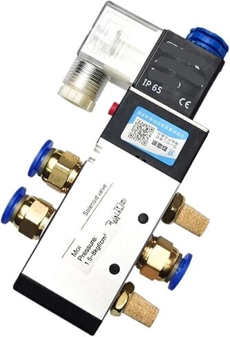1PCS 4V210-08/4V310-10/4V410-15 Solenoid Valve 2-Position 5-Way Pneumatic air Solenoid Valve DC12V(4V310-10 PC8-03) in Kuwait