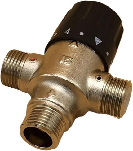 1PCS Brass 1/2" DN15 Pipe Thermostatic Mixing Valve Solar Thermostatic Valve in Kuwait