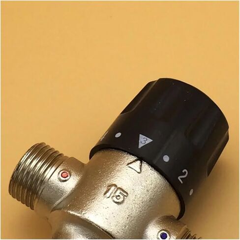 1PCS Brass 1/2" DN15 Pipe Thermostatic Mixing Valve Solar Thermostatic Valve in Kuwait