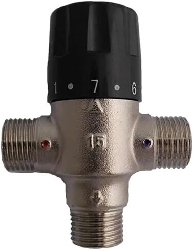 1PCS Brass 1/2" DN15 Pipe Thermostatic Mixing Valve Solar Thermostatic Valve in Saudi Arabia
