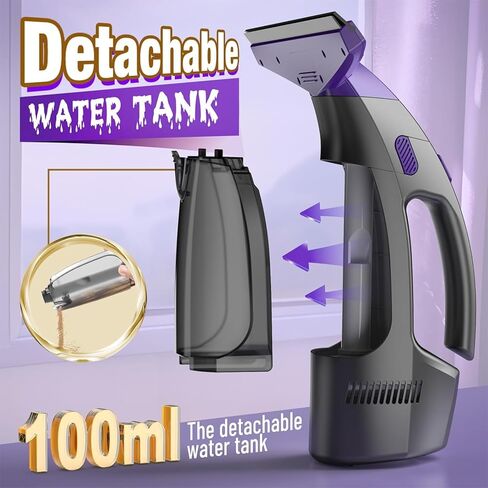 Window Vacuum Squeegee Cordless, 2000Pa Electric Window Cleaner with Power Blade, Vacuum Squeegee for Window Cleaning, Streak-Free Window Vacuum with 360ml Spray Bottle for Windows, Mirrors, Tiles in Kuwait