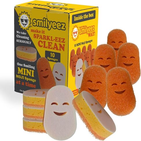 إعادة ملء إسفنجة Smilyeez Scrub Moji Scrubbing لأطباق The Dish Daddy (Reg. TM) - (10 عبوات) in Saudi Arabia