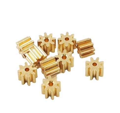 Steel Heavy Duty Motor Pinion Gear 10pcs 81A 0.4M Copper Gear 8 Teeth Parts Spindle Pinion Shaft Hole .98mm 8T in Saudi Arabia