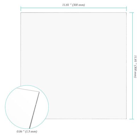 15 قطعة من الألواح البلاستيكية الشفافة، 12 × 12 × 0.06 بوصة لوحة رقيقة من البولي كربونات الشفافة مع ورق واقي للحرف اليدوية اليدوية، صناعية in Kuwait