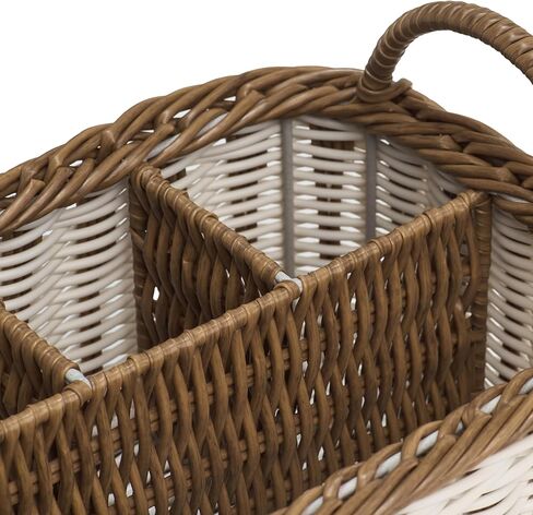 Elowen Napkin Holder Set of 2, 9.8 x 5.5 x 2.8 Inches, Water Hyacinth, Brown – Woven Dispenser for Napkins in Kitchen, Bathroom, or Dining Table in Saudi Arabia