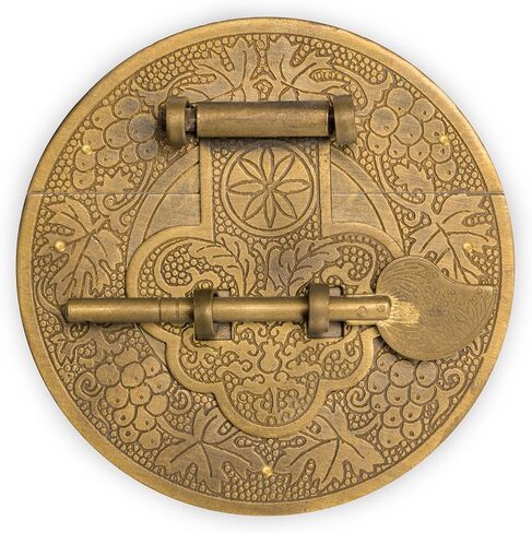 Hardware Philosophy "Longevity Brass Plate Chest Box Latch Decorative Hardware 3.4" in Saudi Arabia