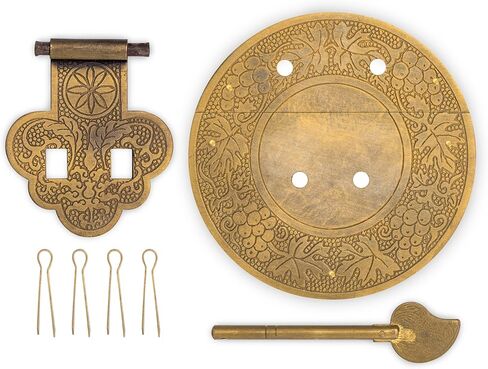 Hardware Philosophy "Longevity Brass Plate Chest Box Latch Decorative Hardware 3.4" in Saudi Arabia