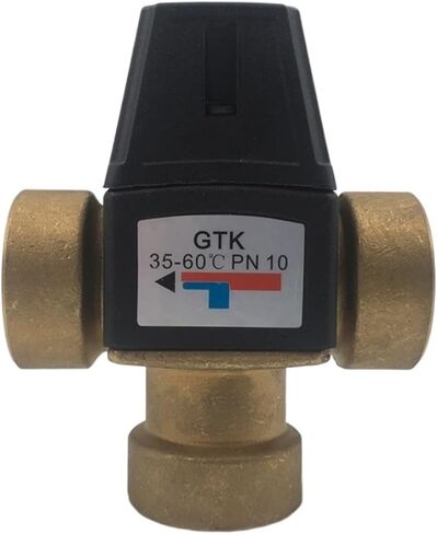 أنثى الموضوع 3 طريقة النحاس صمام خلط ثرموستاتي DN25 سخان المياه بالطاقة الشمسية صمام 3-Way صمام خلط ثرموستاتي in Kuwait