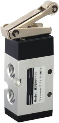 1PCS MSV Roller Valve Pneumatic Valve Mechanical Valve 0-0.8MPa Two-Position Three-Way/Two-Position Five-Way G1/8 1/4(MSV98322TB G1-4) in Kuwait