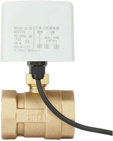 AC220V DN40 DN50 1-1/2" Brass Motorized Ball Valve 2-Way 3-Wire Motorized Ball Valve(2′) in Saudi Arabia