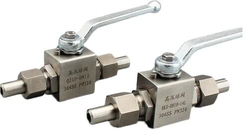 1PCS 3/8" 304 Stainless Steel Three-Piece Internal Thread Welded Sleeve Ball Valve Welded Ball Valve in Kuwait