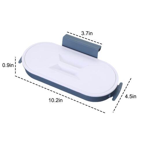 Cabinet Door Trash Bag Holder, Wall Mounted Kitchen Waste Container for Countertop Scrap Collection, Space Saving Garbage Bag Holder Organizer Compatible with Standard Bags in Saudi Arabia