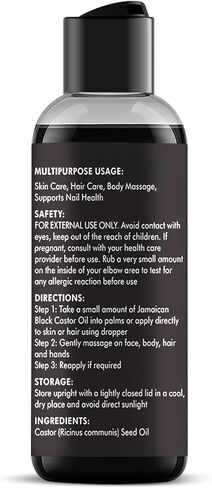 MAJESTIC PURE Pure Jamaican Black Castor Oil for Hair Care, Strengthening, Nourishing, and Volumizing Formula - Non GMO Verified, 16 Fl Oz in Saudi Arabia