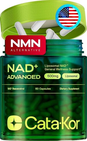 Liposomal NAD Supplement with Resveratrol – NMN Supplement Alternative – Third-Party Tested – 30-Day Supply – Advanced NAD+ Resveratrol in Saudi Arabia