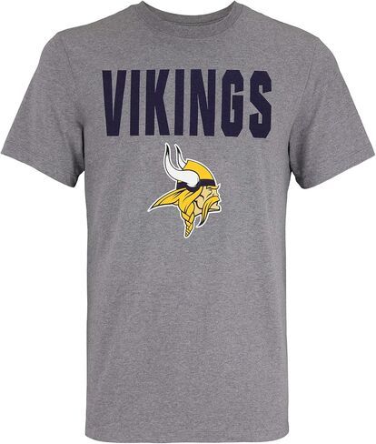 Outerstuff NFL Men's 50 Yard Line Short Sleeve T-Shirt – Cotton/Polyester Blend, Team Logo Graphic Tee in Saudi Arabia