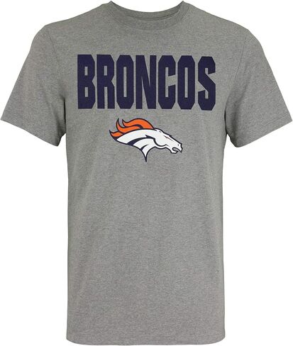 Outerstuff NFL Men's 50 Yard Line Short Sleeve T-Shirt – Cotton/Polyester Blend, Team Logo Graphic Tee in Saudi Arabia