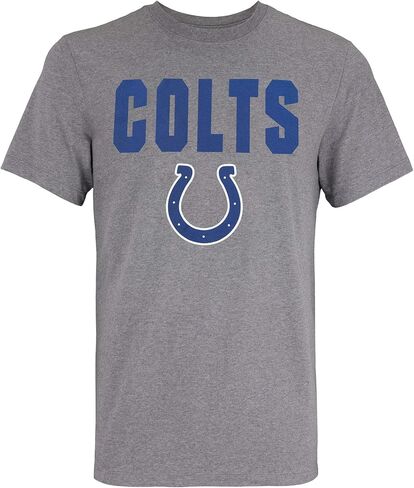 Outerstuff NFL Men's 50 Yard Line Short Sleeve T-Shirt – Cotton/Polyester Blend, Team Logo Graphic Tee in Saudi Arabia