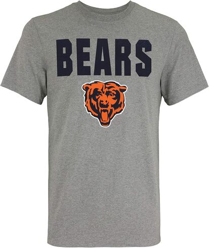 Outerstuff NFL Men's 50 Yard Line Short Sleeve T-Shirt – Cotton/Polyester Blend, Team Logo Graphic Tee in Saudi Arabia