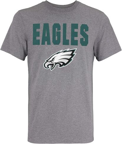 Outerstuff NFL Men's 50 Yard Line Short Sleeve T-Shirt – Cotton/Polyester Blend, Team Logo Graphic Tee in Saudi Arabia