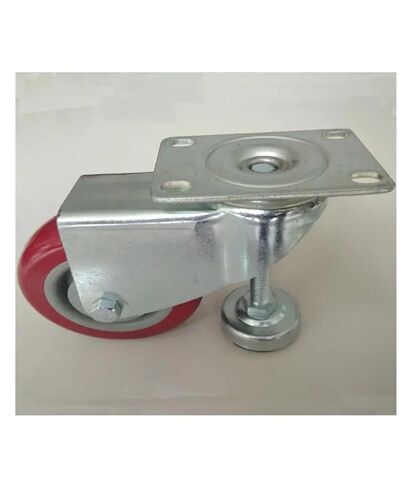 1 Pack 4 Inch Caster Leveling Wheel Medium Maroon PVC Adjustable Cup with Feet in Saudi Arabia