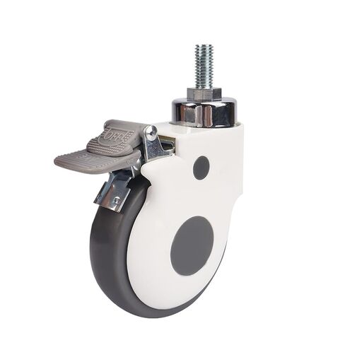 1 piece/5 inch M16 Screw TPR Caster Swivel Wheel(with Brake) in Saudi Arabia