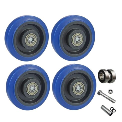 4 PCS Heavy Duty Furniture Casters Industrial Equipment Swivel Rubber Market Cart Heavy Duty 3/4/5 Inch Wear Resistant(4 inch) in Saudi Arabia