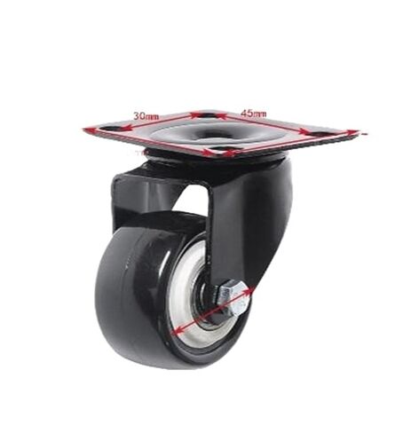 4 Pieces/lot 1.5 inch Caster Brake PU Wheel Polyurethane Furniture Speaker Mute(1.5 inch Screw Rod a) in Saudi Arabia