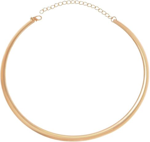 قلادة طوق للمرأة العصرية قلادة فضية للمرأة بيان مفتوح الياقة المستديرة قلادة قلادة in Kuwait