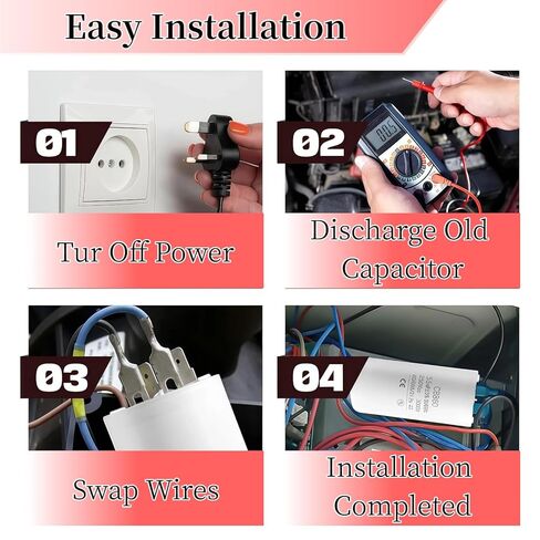 مكثف فتح باب المرآب 55 MFD، للنوع القديم LiftMaster 30B532، وليس لاستبدال K030B532-1 الجديد، 250 فولت CBB60 in Kuwait