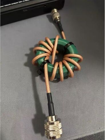 RF Choke CK300W Shortwave Common Mode Filter, 1.8-54MHz EMI Suppression RFI Reduction Choke Inductors, 0.2dB Insertion Loss, SWR<1.2, Ferrite Core for Amateur Radio Indoor Use in Saudi Arabia