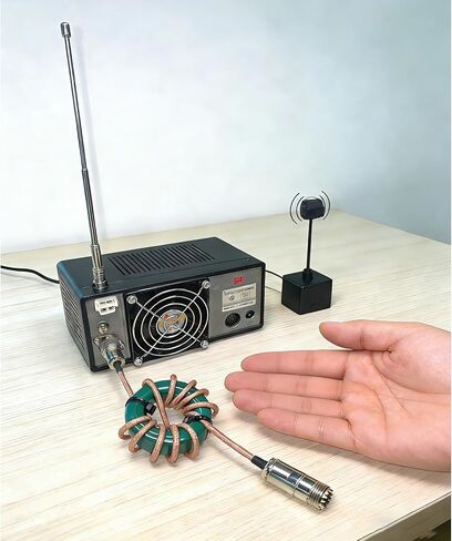 RF Choke CK300W Shortwave Common Mode Filter, 1.8-54MHz EMI Suppression RFI Reduction Choke Inductors, 0.2dB Insertion Loss, SWR<1.2, Ferrite Core for Amateur Radio Indoor Use in Saudi Arabia