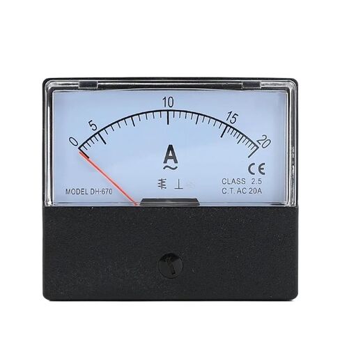 1 قطعة DH-670 مستطيلة التناظرية لوحة التيار AC 20A 30A 50A 75A 100A 150A 200A أمبير متر مقياس التيار الكهربائي (75A) in Kuwait