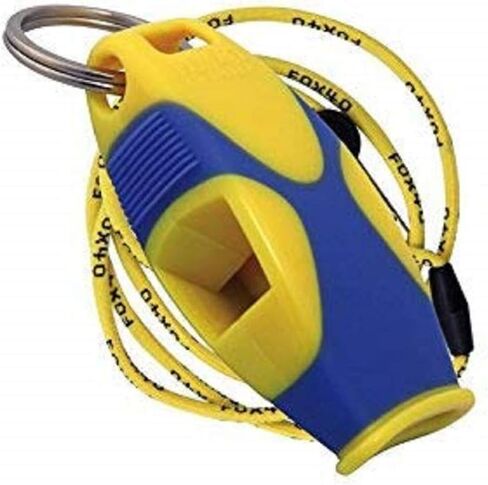 Fox 40 Sharx Whistle w/Lanyard Referee Survival Outdoor Safety Yellow (2-Pack) in Saudi Arabia