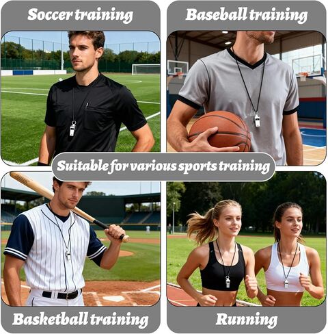 100 Pack Whistles Bulk Stainless Steel, Silver Referee Whistle with Lanyard Metal Loud Whistle for Coaches Referees Sports Training in Saudi Arabia