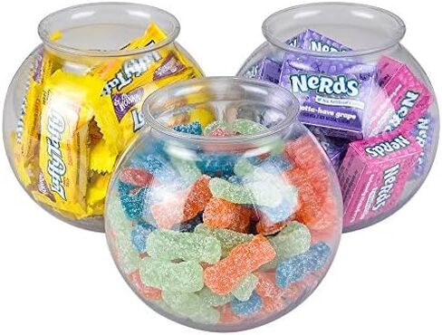 JoyServe 16 Oz Plastic Fish Bowl (12 Pack) 4 Inch Heavy Duty Plastic Ivy Bowls, for Candy, Carnival Games, Prizes, Centerpieces and Party Decoration Supplies, BPA-Free in Saudi Arabia