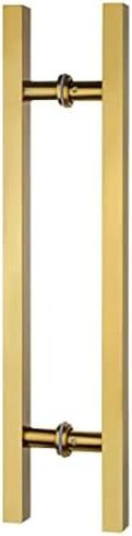 Modern Commercial Office Door Pull Handles with Push Pull Function Barn Door Pull Handle Stylish Rectangle Glass Door Handle for Front Door (Gold 150cm/59) in Saudi Arabia