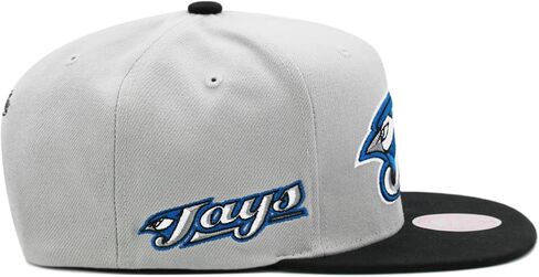 قبعة Mitchell & Ness Toronto Blue Jays Cooperstown MLB Away Snapback - رمادي/أسود in Saudi Arabia