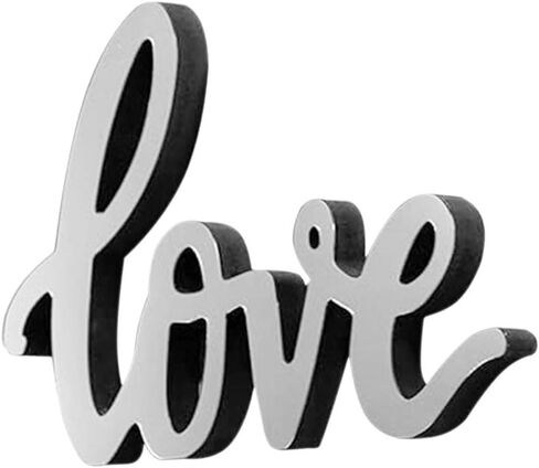 STOBAZA Love Decor Mirrored Letter Sign Acrylic Freestanding Desk Ornament for Home Office Decoration Unique and Creative Tabletop Love Sign Mirror Surface Decor in Saudi Arabia