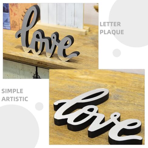 STOBAZA Love Decor Mirrored Letter Sign Acrylic Freestanding Desk Ornament for Home Office Decoration Unique and Creative Tabletop Love Sign Mirror Surface Decor in Saudi Arabia