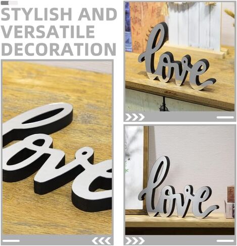 STOBAZA Love Decor Mirrored Letter Sign Acrylic Freestanding Desk Ornament for Home Office Decoration Unique and Creative Tabletop Love Sign Mirror Surface Decor in Saudi Arabia