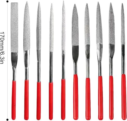 10PCS Steel Needle File Set, Mini Hand Files for Wood, Plastic & Metalworking in Saudi Arabia