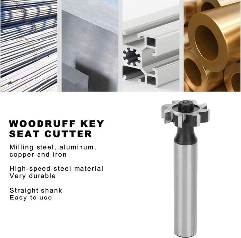 Woodruff مفتاح مقعد القاطع T-فتحة القاطع 5x19x10 مللي متر T-فتحة أدوات قطع الطحن لطحن الصلب للصلب الألومنيوم للصناعة in Saudi Arabia