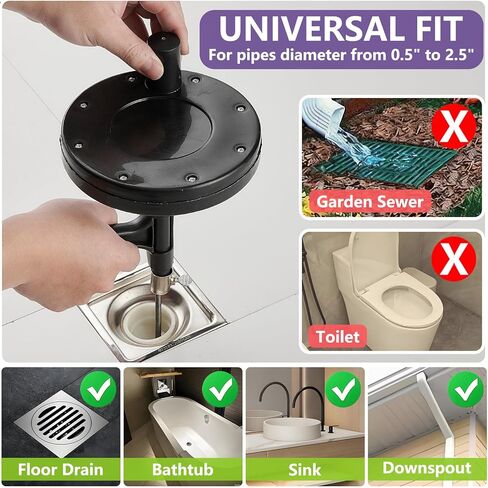 25 Ft Heavy Duty Drain Auger & Plumbing Snake, Sewer Snake for Bathtub, Shower, Sink, Toilet Drain Clog Removal, Manual Drill Pipe Snake Tool with Gloves, Destapa Cañerias Serpiente de Drenaje in Saudi Arabia