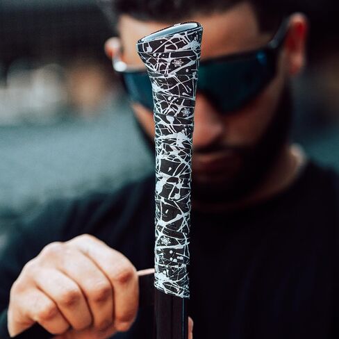 Supacaz Super Sticky Kush Platinum Splat Baseball Bat Tape - Softball Bat Wrap - High Performance Pro Big League Bat Grip - 0.5mm in Saudi Arabia