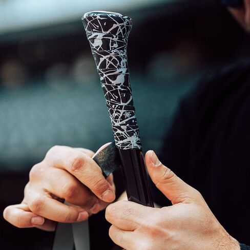Supacaz Super Sticky Kush Platinum Splat Baseball Bat Tape - Softball Bat Wrap - High Performance Pro Big League Bat Grip - 0.5mm in Saudi Arabia