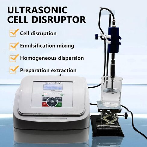 Lab High Speed Dispersing Homogenizer Processor Cell Disruptor Mixer with Digital Control, On/Off Pulse Timer for Liquid Emulsification,Homogeneous Dispersion (10mm) in Saudi Arabia