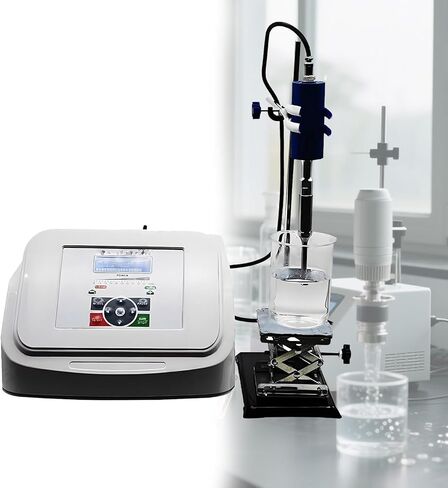 Desktop Homogenizer Adjustable High Speed Homogenizer Processor Cell Disruptor Mixer 800w Laboratory Emulsifier LCD Screen 1s-99h Adjustable (2mm) in Saudi Arabia