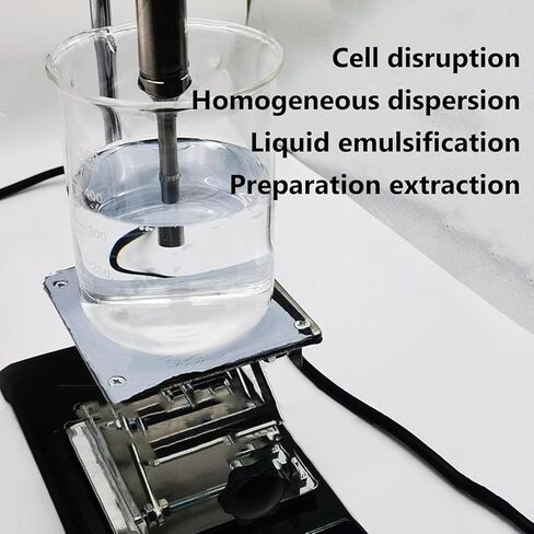 Desktop Homogenizer Adjustable High Speed Homogenizer Processor Cell Disruptor Mixer 800w Laboratory Emulsifier LCD Screen 1s-99h Adjustable (2mm) in Saudi Arabia